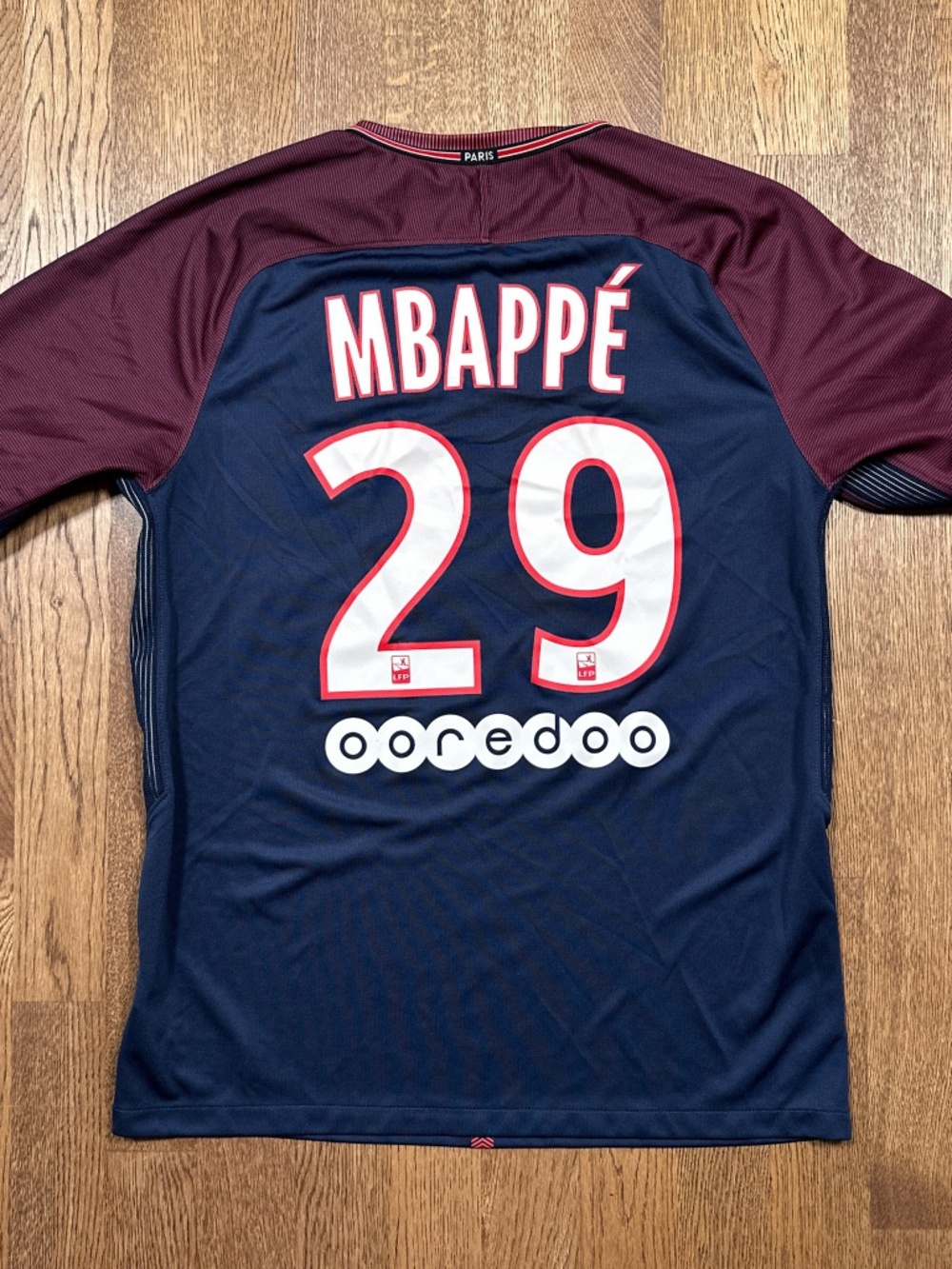 Nike Paris Saint-Germain PSG Kylian Mbappe #29 2017 2018 Blue Home Jersey Mens M